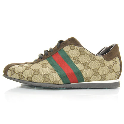 Gucci Suede Monogram Web Sneakers 38 2 of 9