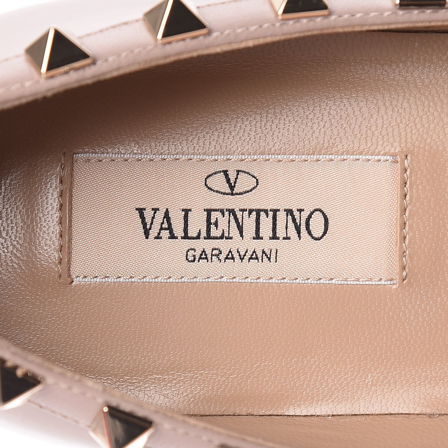 Patent Rockstud Ballerina Flats 37.5 Poudre