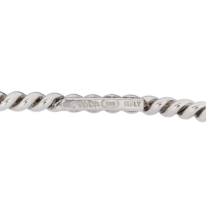 Tiffany Sterling Silver Twist Rope Bangle Bracelet 3 of 3