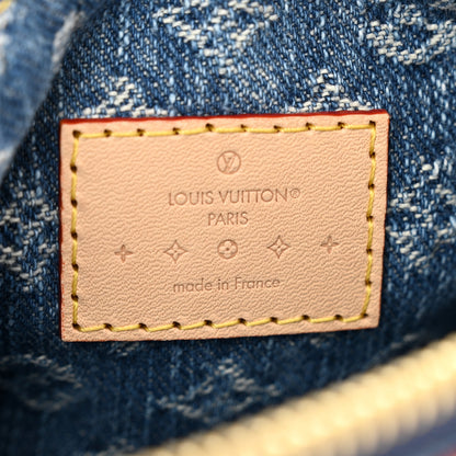 Louis Vuitton Monogram Denim Hills Pochette Blue 7 of 9