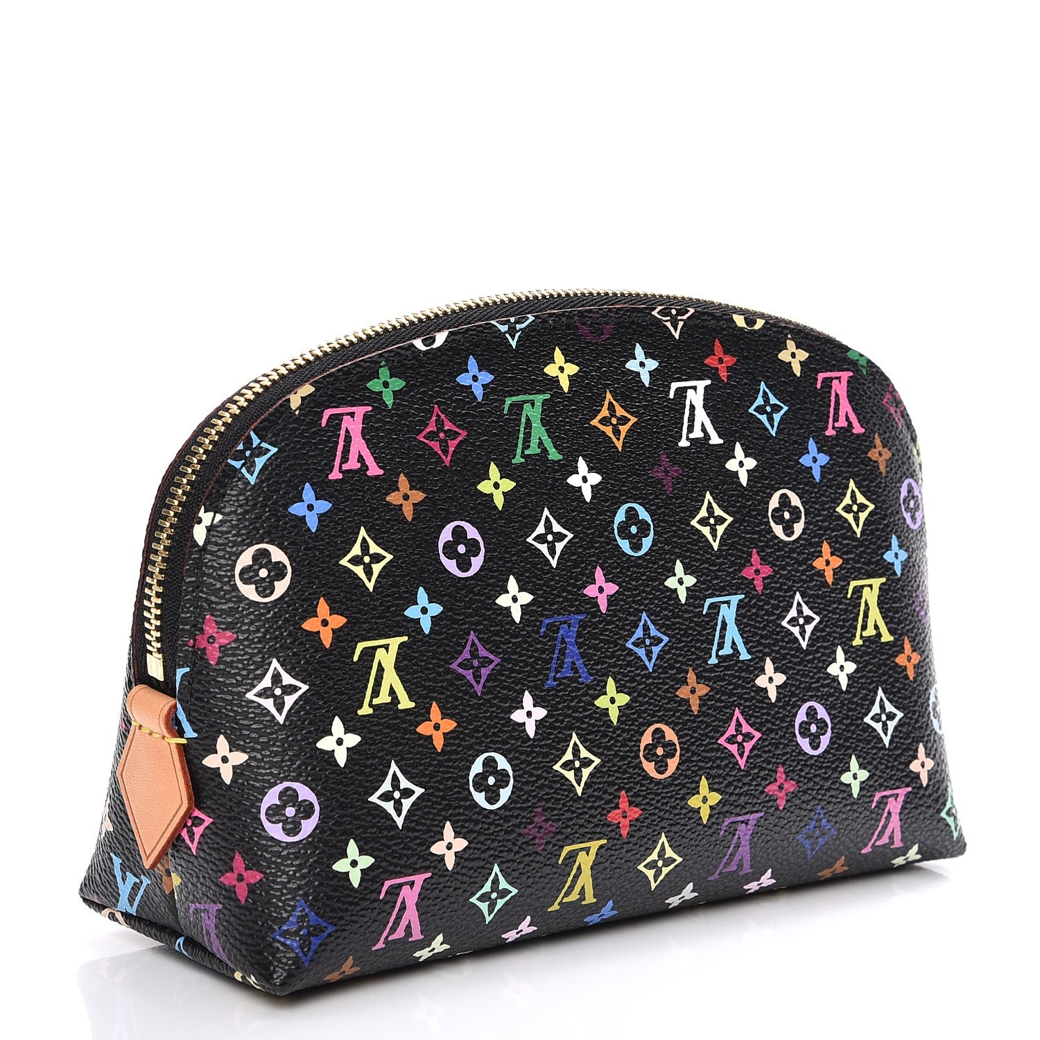 Louis Vuitton Monogram Multicolor Cosmetic Pouch Black Grenade 3 of 7