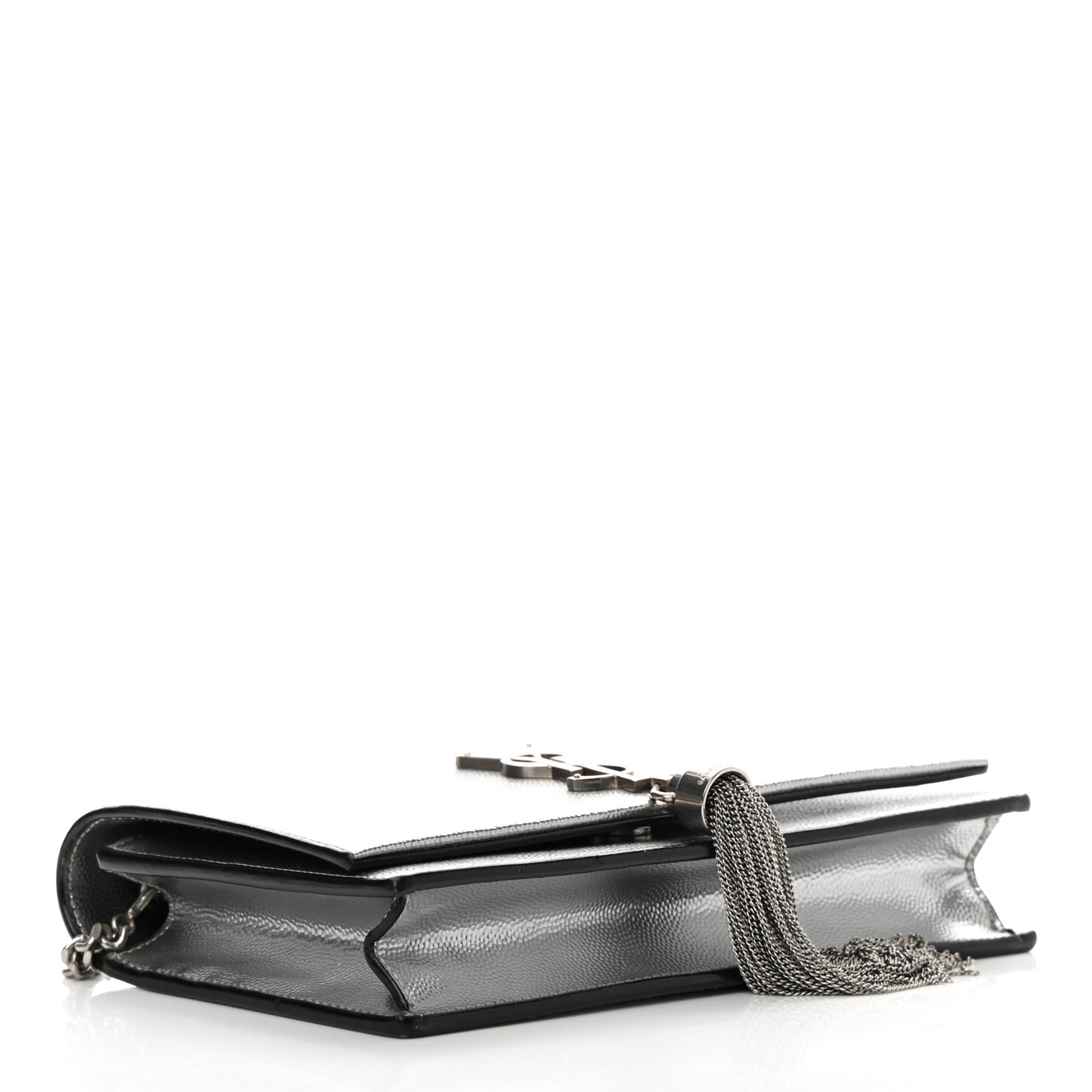 Grain De Poudre Clasic Kate Monogram Tassel Chain Wallet Argento