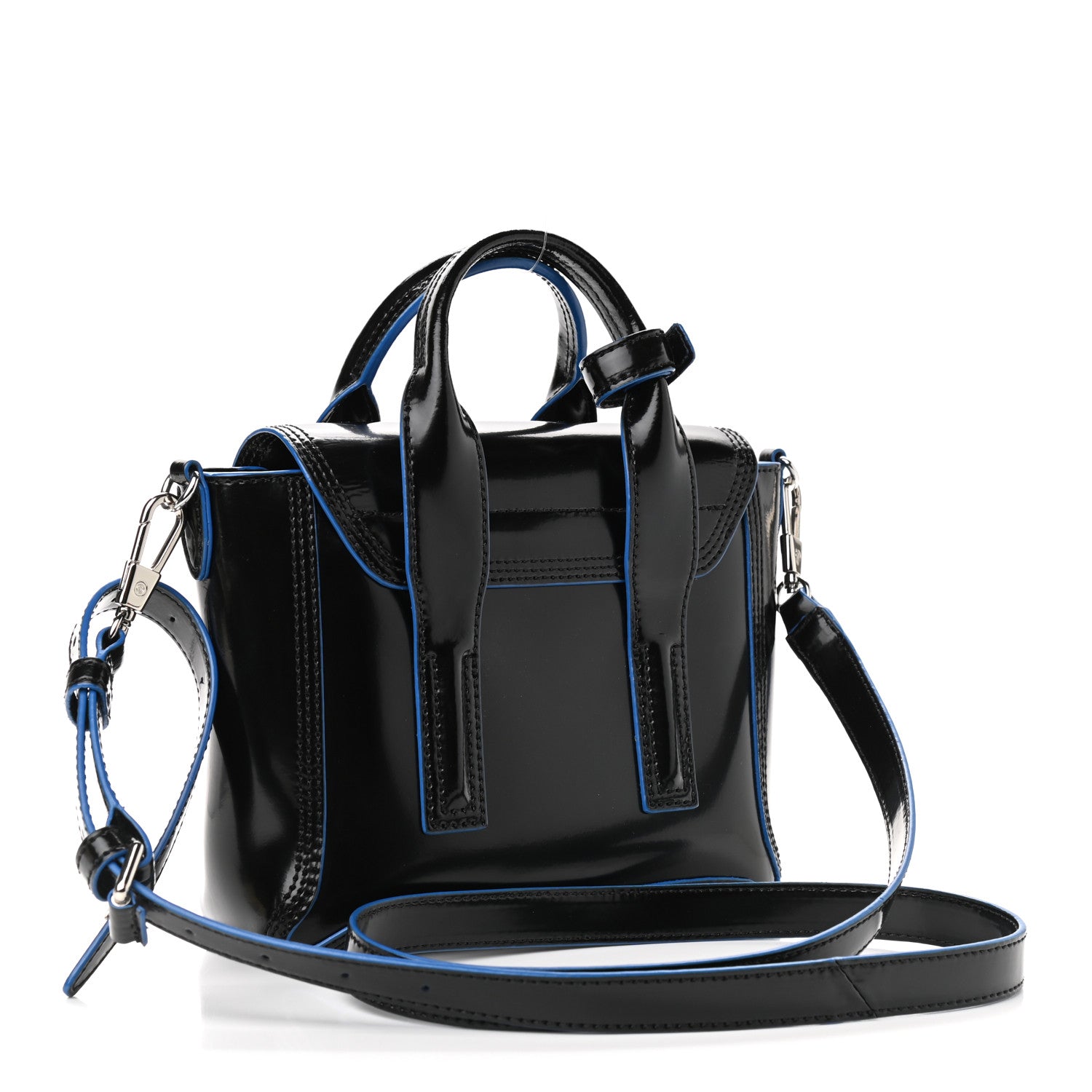 3.1 Phillip Lim Smooth Bridle Calfskin Mini Pashli Satchel Black 2 of 7
