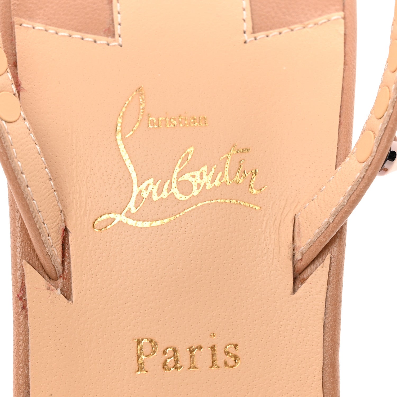 Christian Louboutin Kid Spiked So Me 100 Sandals 38 Nude 9 of 12