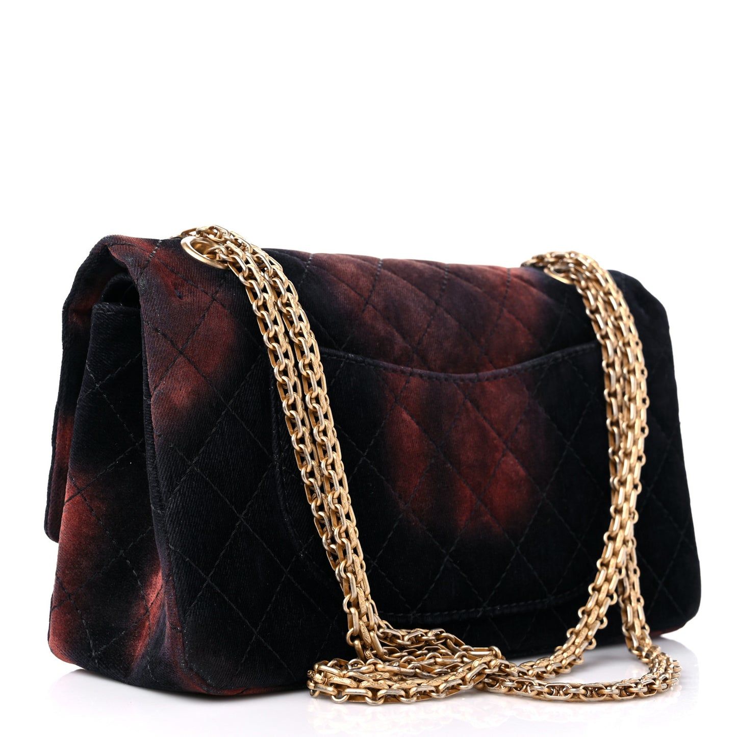 Ombre Velvet Quilted 2.55 Reissue 225 Flap Navy