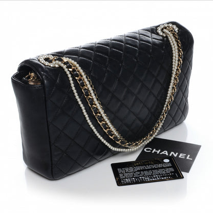 Chanel Lambskin Medium Westminster Pearl Flap Black 3 of 7