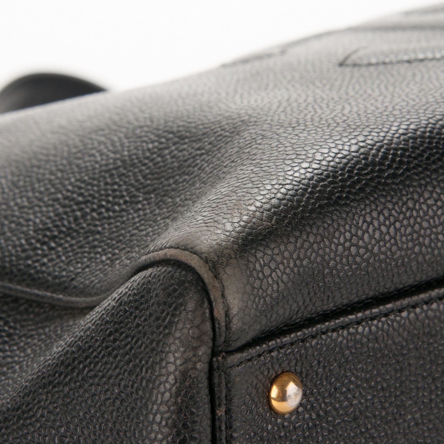 Chanel Caviar Large CC Shoulder Bag Black 6 of 13