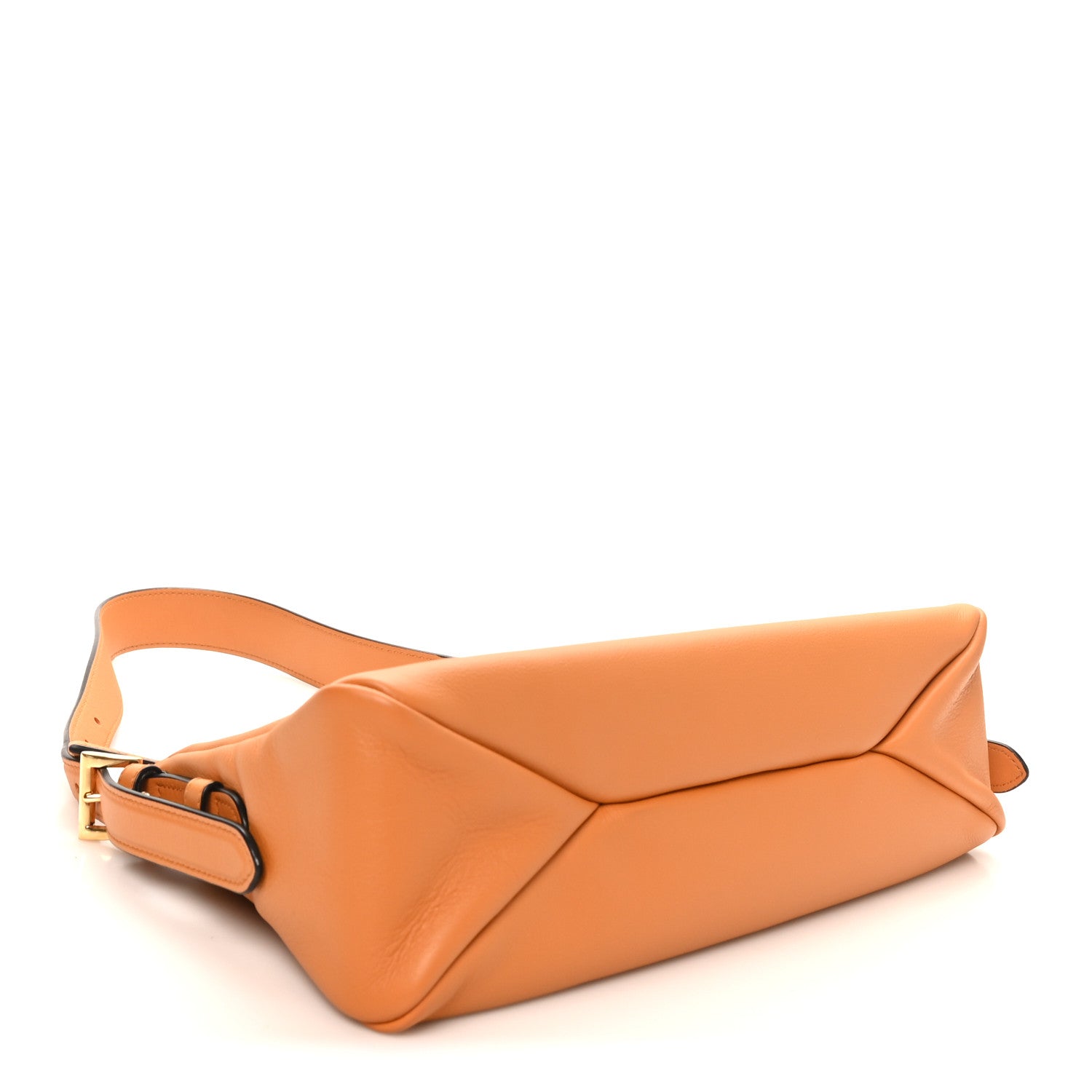Prada Soft Calfskin Medium Aimee Shoulder Bag Amber 4 of 9
