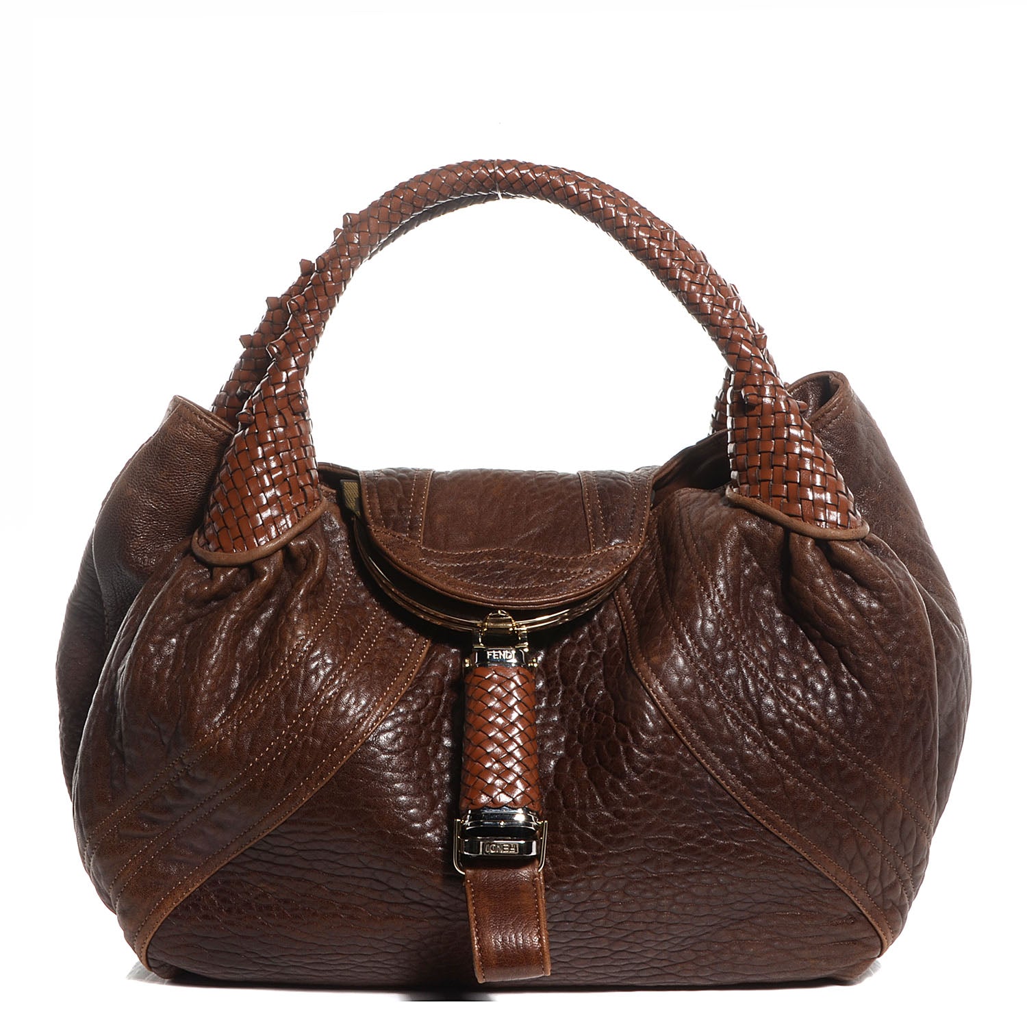 Fendi Nappa Nuvolata Spy Cognac 1 of 10