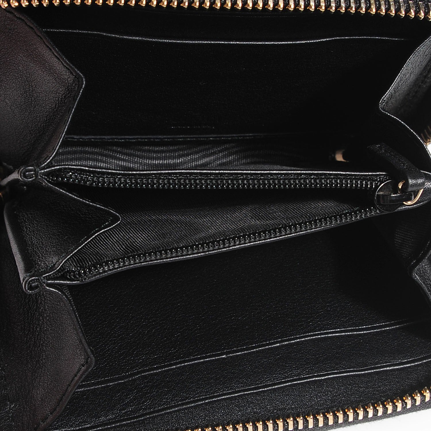 Gucci Patent Soho Compact Disco Zip Around Wallet Black 5 of 7