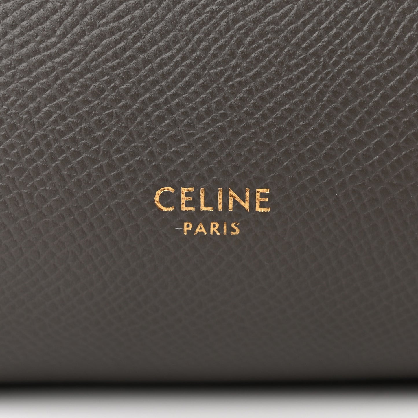 Grained Calfskin Nano Belt Bag Grey