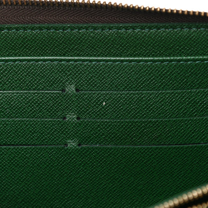 Louis Vuitton Monogram Groom Zippy Organizer Wallet Green 17 of 20