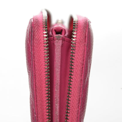 Chanel Caviar Quilted Small Zip Around Wallet Pink 11 of 11