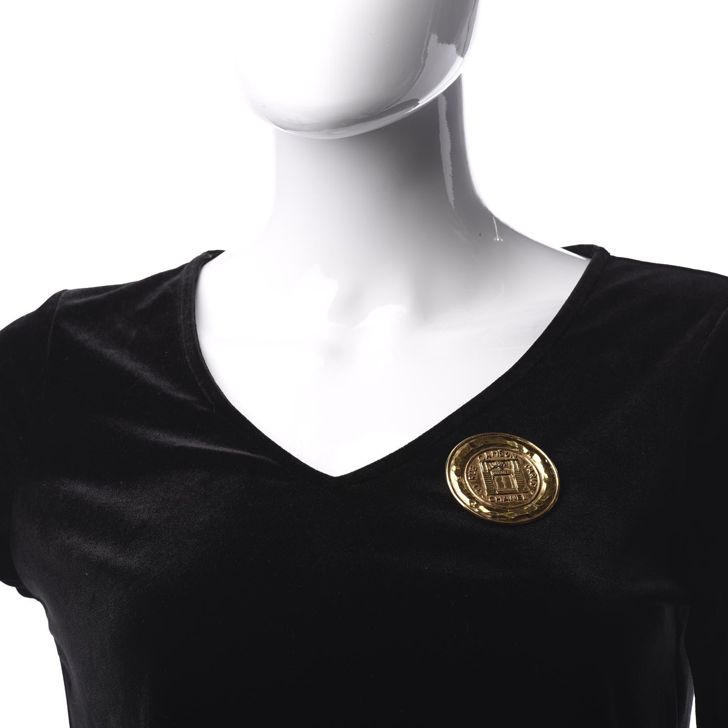 Chanel 31 Rue Cambon Medallion Brooch Gold 2 of 6