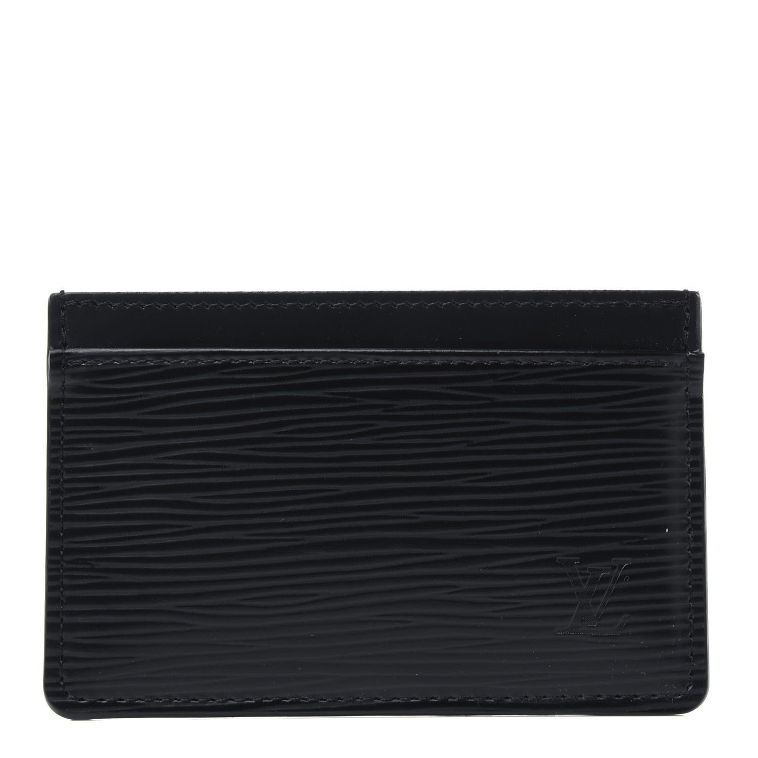 Louis Vuitton Epi Card Holder Black 1 of 7