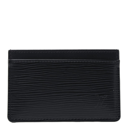 Louis Vuitton Epi Card Holder Black 1 of 7