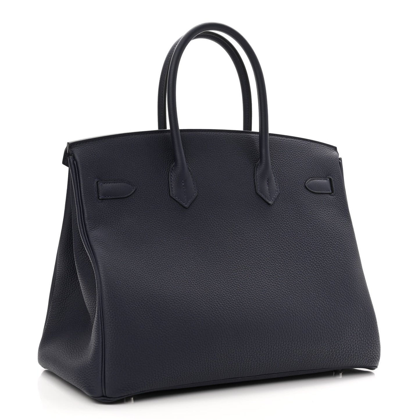 Togo Swift Officier Birkin 35 Bleu Nuit Vert Cypress