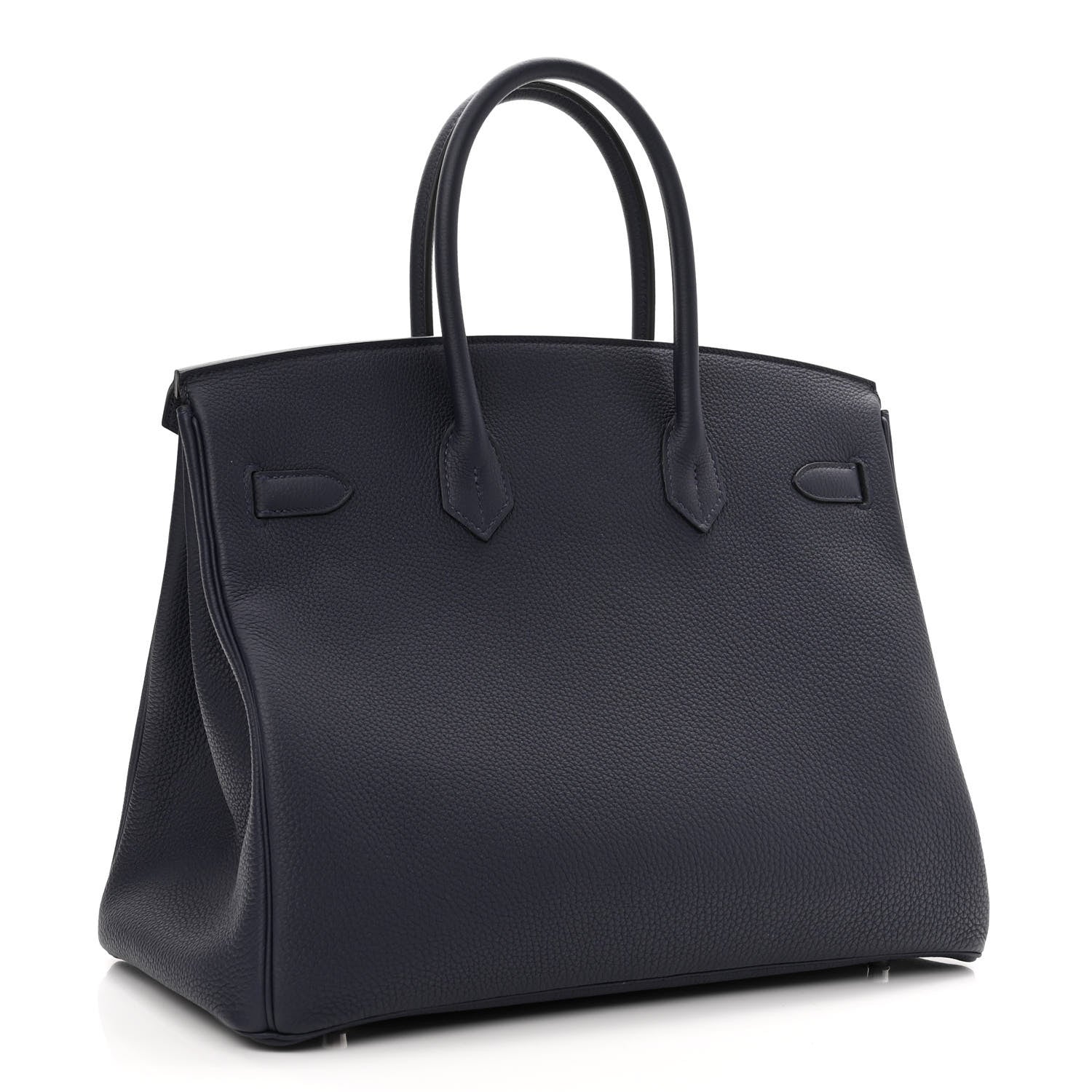 Hermes Togo Swift Officier Birkin 35 Bleu Nuit Vert Cypress 3 of 11