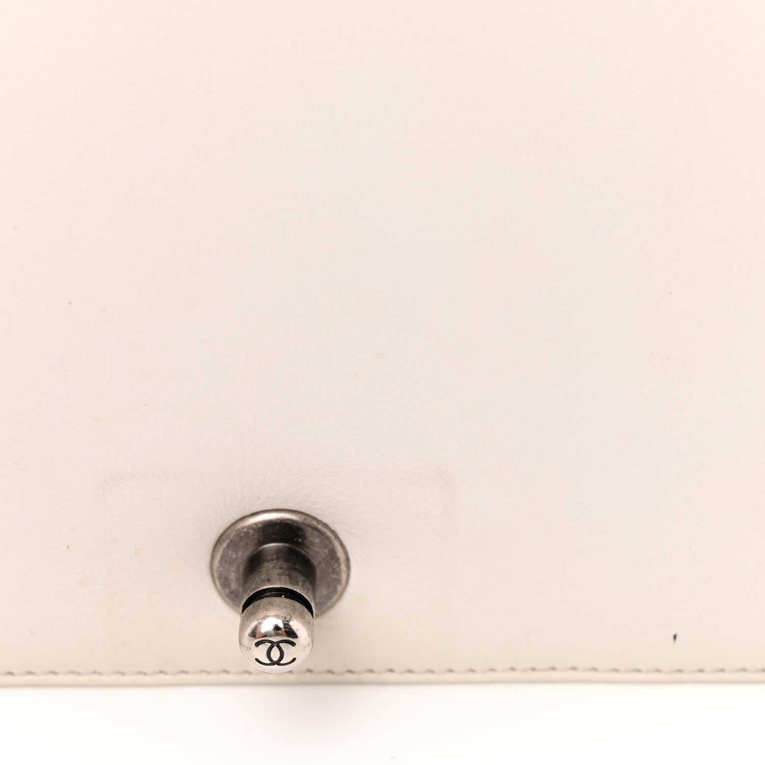 Chanel Calfskin Double Stitch New Medium Boy Flap White 14 of 20