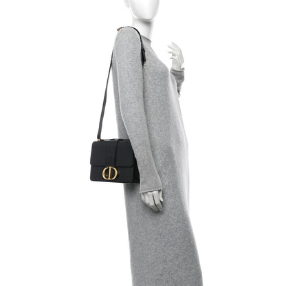 Christian Dior Grained Calfskin 30 Montaigne Flap Bag Black 2 of 10
