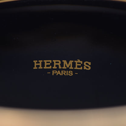 Hermes Enamel Printed Della Cavalleria Extra Wide Bracelet 65 Cacao 4 of 5