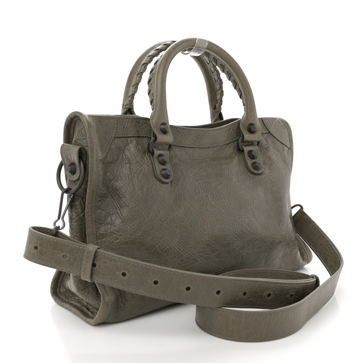 Balenciaga Agneau Arena Classic Hardware Small Le City Army Green 3 of 10