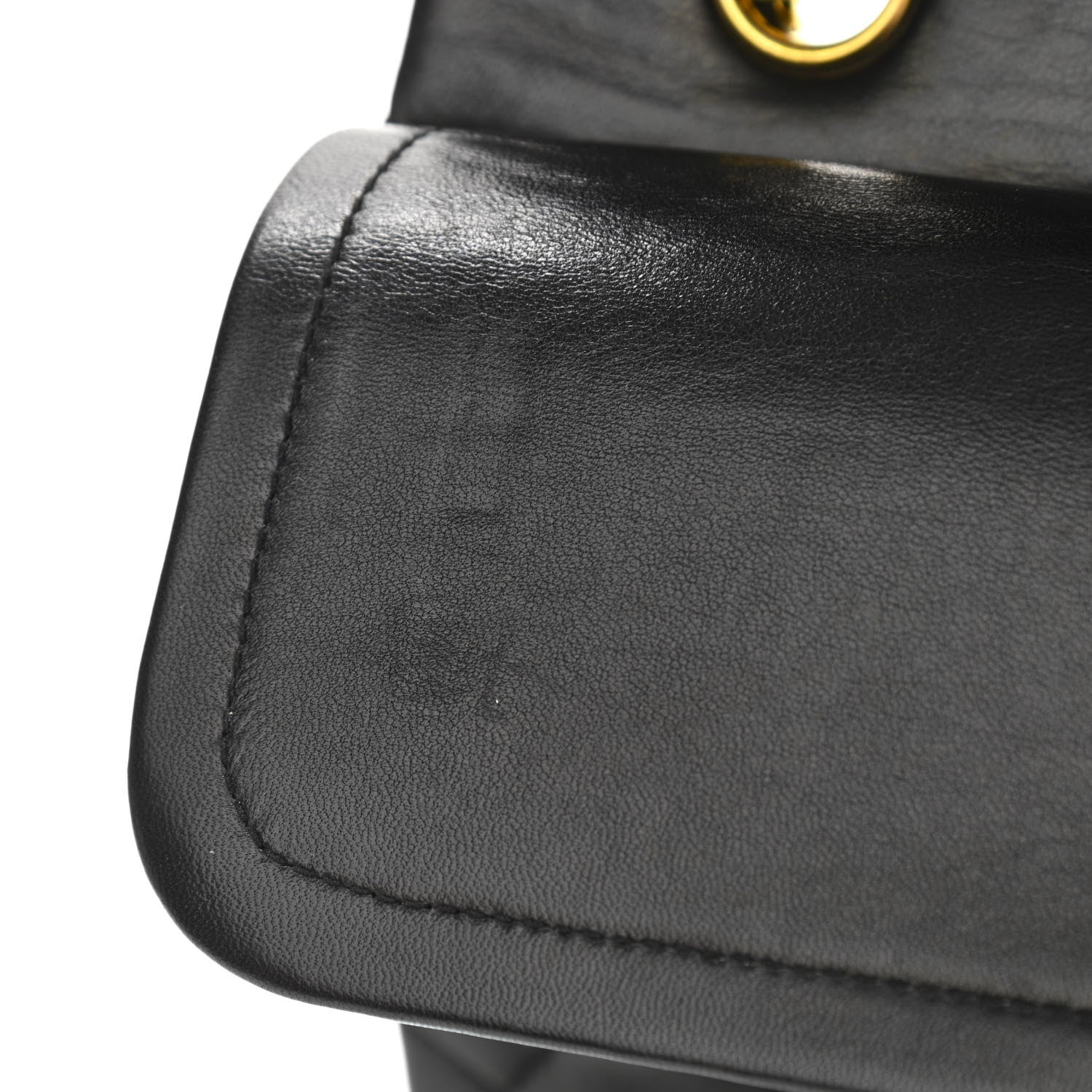 Chanel Lambskin Quilted Medium Double Flap Black 11 of 11