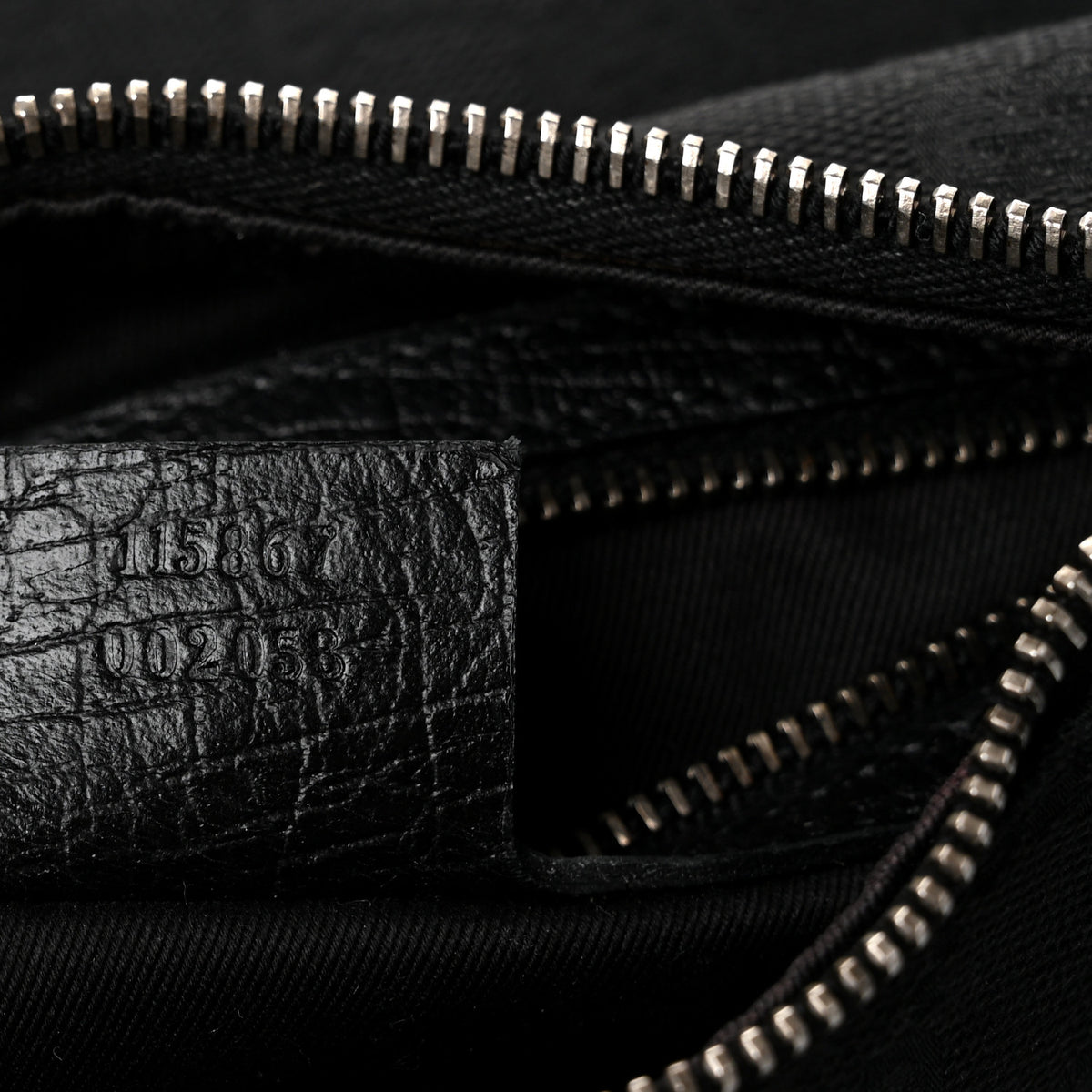 Gucci Monogram Medium Horsebit Chain Hobo Black 7 of 10
