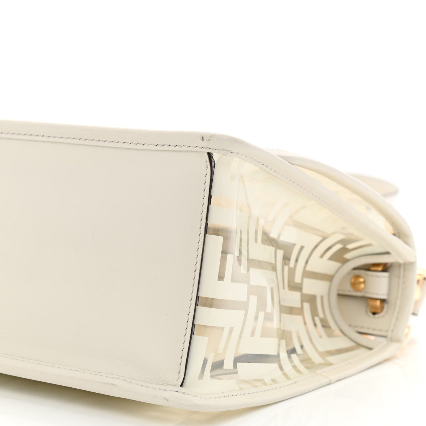 TPU FF Vitello Century F is Fendi Kan I Shoulder Bag White