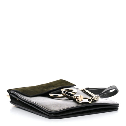 Chloe Suede Calfskin Mini Faye Bracelet Bag Forest Green 4 of 12