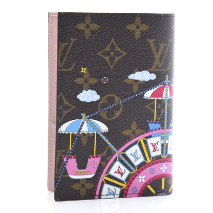 Louis Vuitton Monogram 2020 Christmas Animation Big Wheel Passport Cover Rose Ballerine 3 of 9