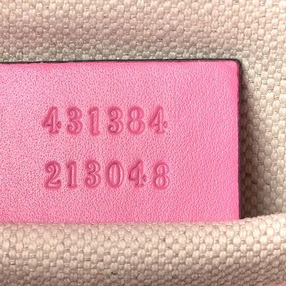 Gucci Knight Calfskin Small GG Marmont Chain Handle Bag Pink Tropical Flower 7 of 11