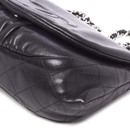 Chanel Lambskin Half Moon Wallet On Chain WOC Black 4 of 11