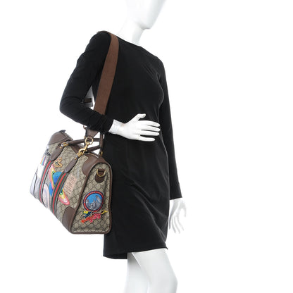 Gucci Soft GG Supreme Monogram Courrier Medium Duffle Bag Beige New Acero Multicolor 4 of 10
