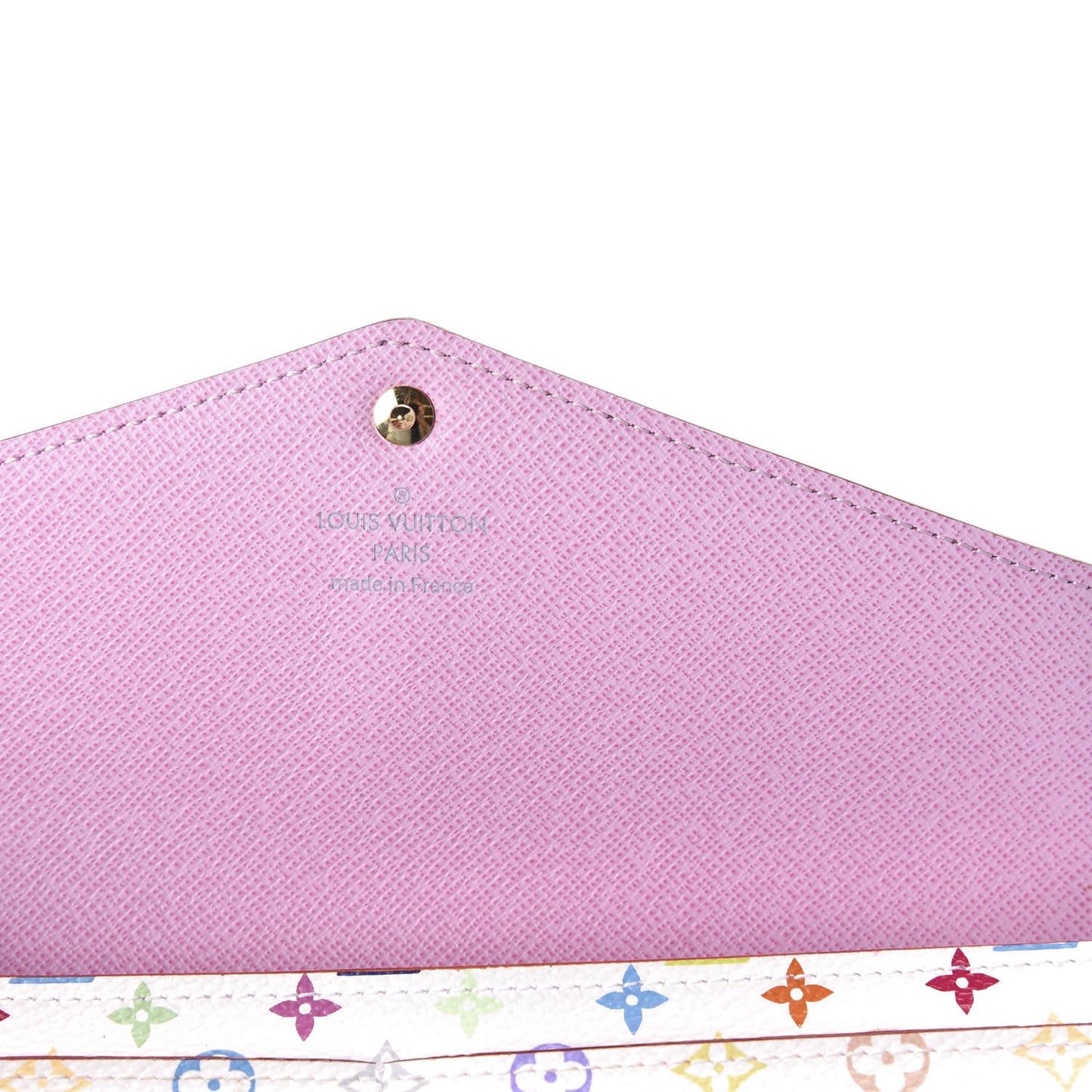 Multicolor Sarah Wallet NM White Litchi