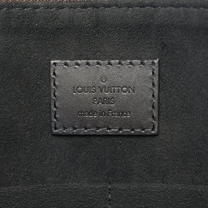 Louis Vuitton Monogram Flower Zipped Tote MM Black 7 of 11