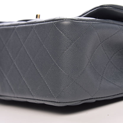 Chanel Caviar Quilted Jumbo Double Flap Grey 10 of 11