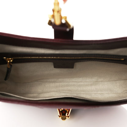 Gucci Monogram Azalea Calfskin Web Small Jackie 1961 Hobo Sahara Rubino Chardonnay 5 of 10
