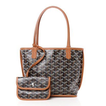 Goyard Goyardine Reversible Mini Anjou Black Gold 4 of 19
