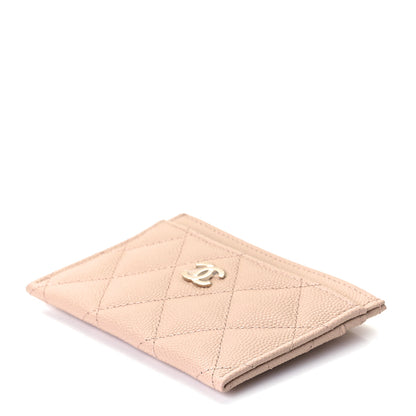 Chanel Caviar Quilted Card Holder Light Beige 3 of 8