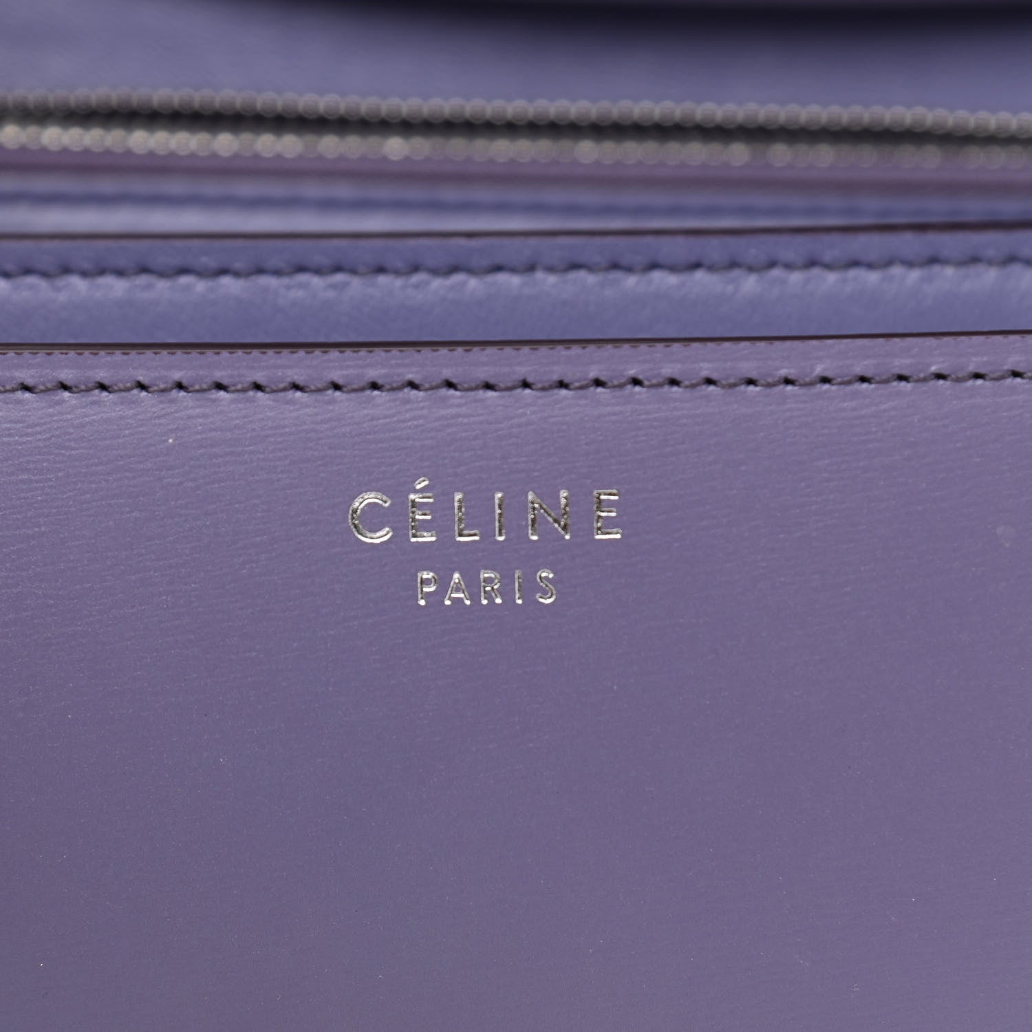 Celine Box Calfskin Medium Classic Box Flap Bag Amethyst 8 of 12
