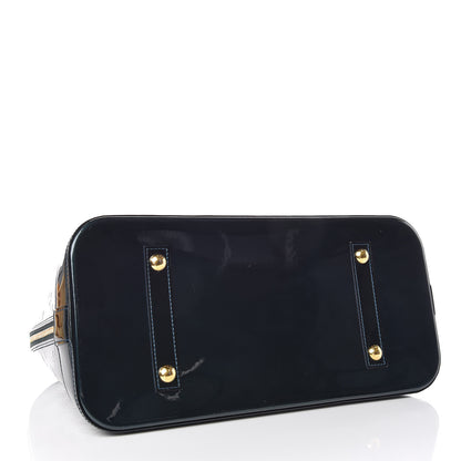 Louis Vuitton Vernis Alma GM Blue Nuit 4 of 9
