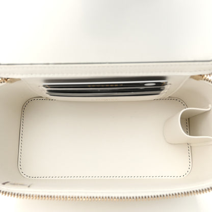Chanel Caviar Quilted Small Vanity Case With Chain White 5 of 11