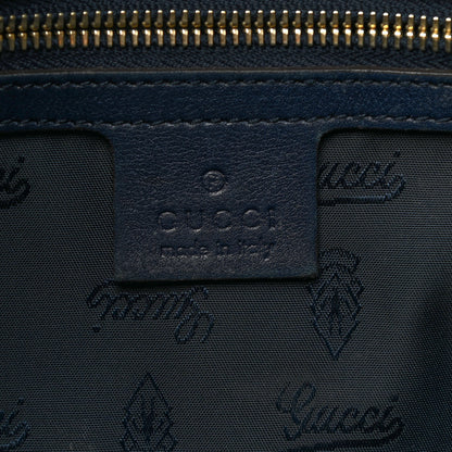 Gucci Crystal Monogram Large Hysteria Clutch Blue 6 of 7