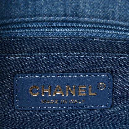 Chanel Denim Quilted Mini Pearl Crush Rectangular Flap Blue 8 of 10