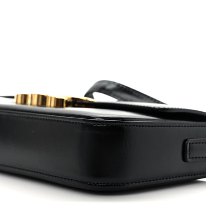 Celine Shiny Calfskin Triomphe Shoulder Bag Black 9 of 9