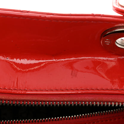 Christian Dior Patent Cannage Large Lady Dior Red 17 of 18