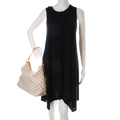 Louis Vuitton Damier Azur Delightful PM Pink 2 of 9