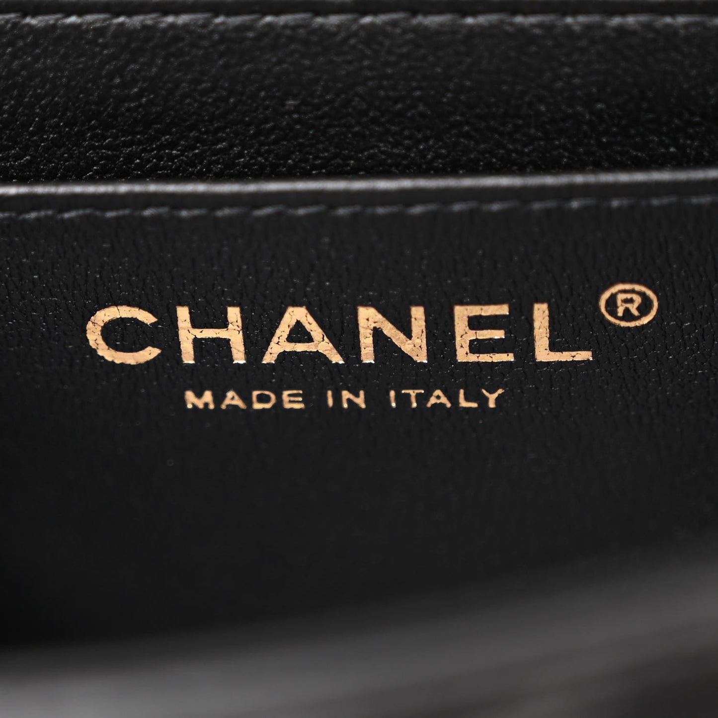 Lambskin Quilted Mini Square Flap Black