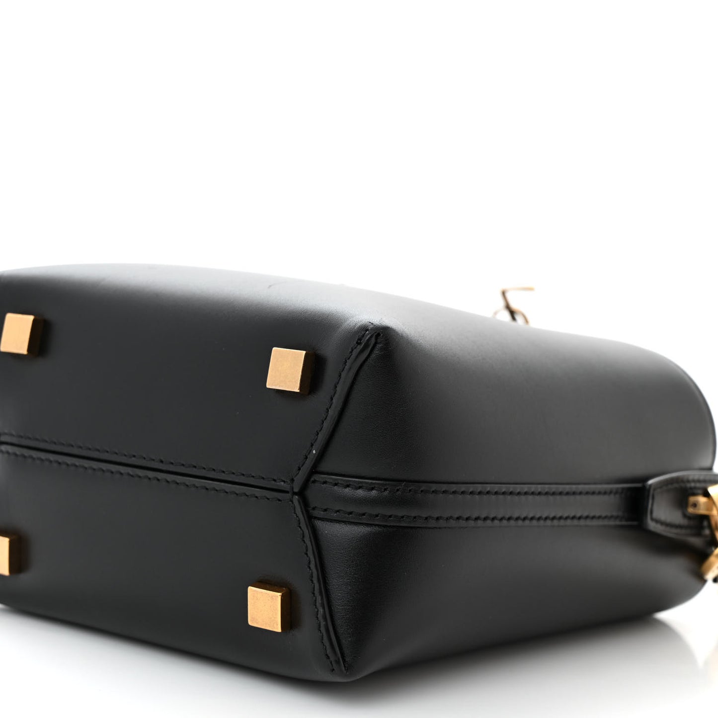 Shiny Calfskin Le 37 Mini Bucket Bag Black